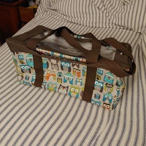 Owls pattern utility tote bag